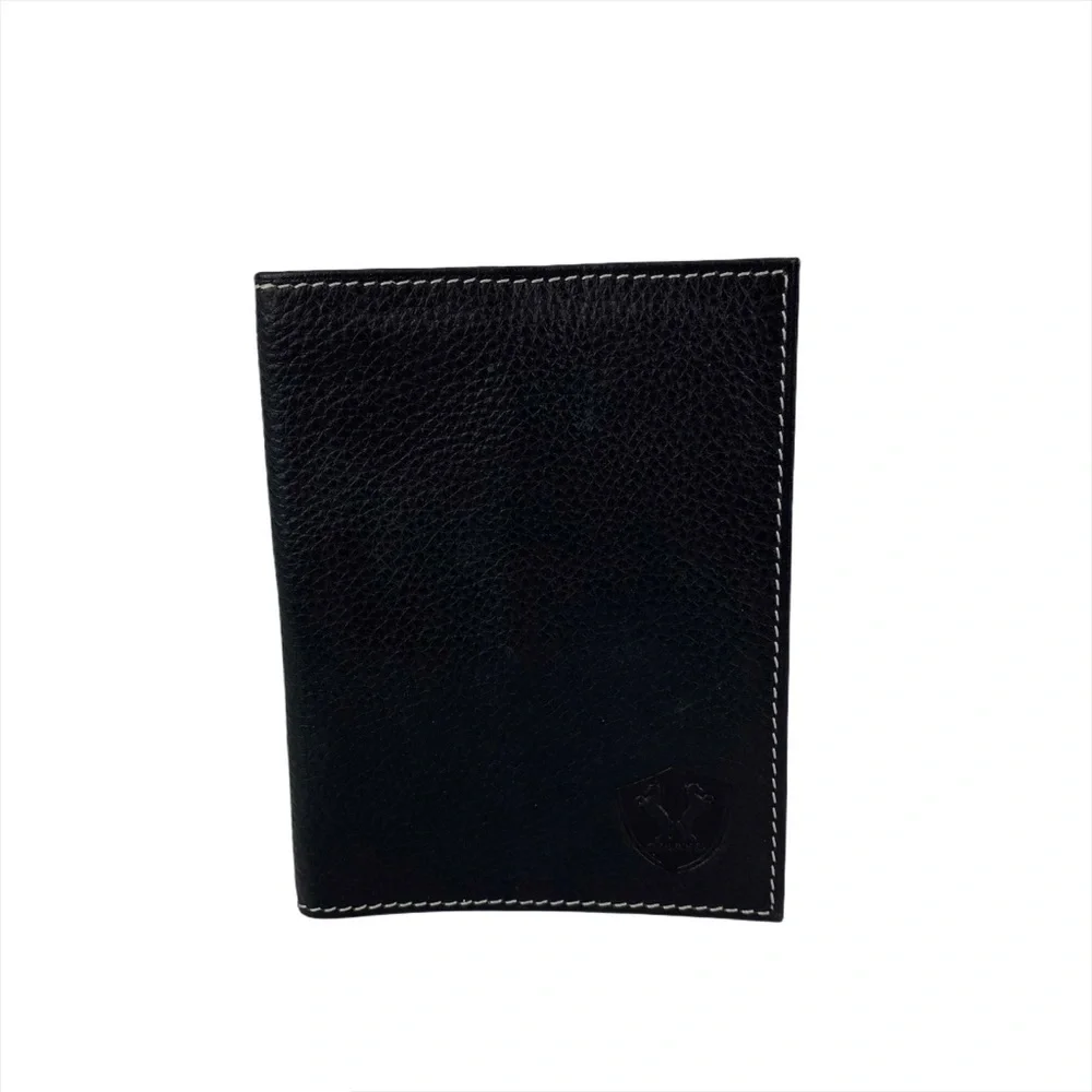 Grays - Stuart Grays of London leather passport cover NWOT black & purple unisex